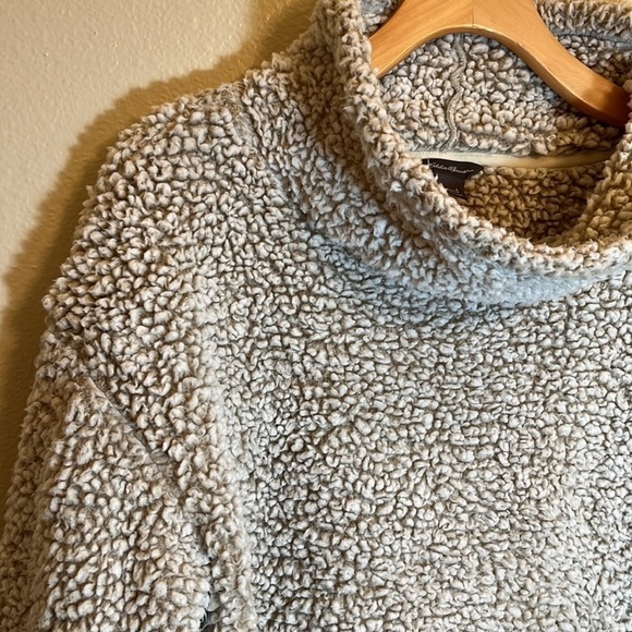 EDDIE Bauer Tan Fleece Pullover - Picture 5 of 10